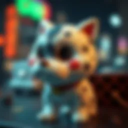 Aavegotchi character showcasing unique traits