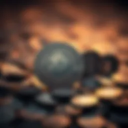 Conceptual representation of cryptocurrency evolution