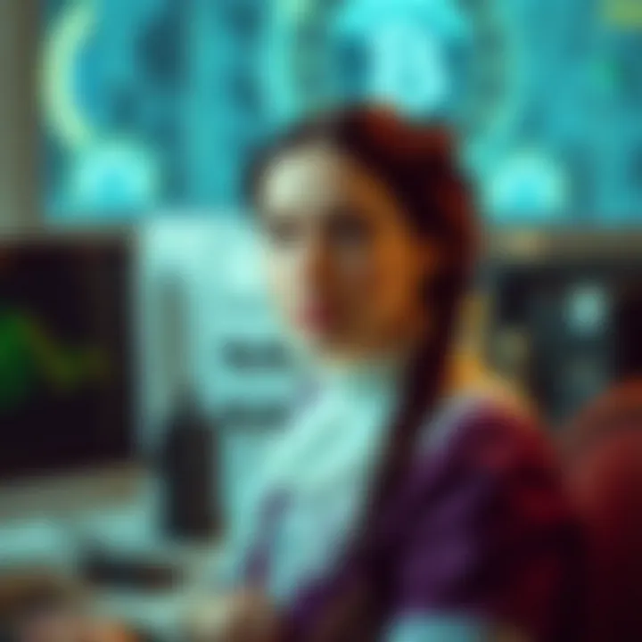 Artistic representation of Lovelace's vision in computer science