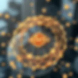 Intricate blockchain network illustrating Aleo technology