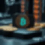 A modern digital wallet showcasing Bitcoin transactions