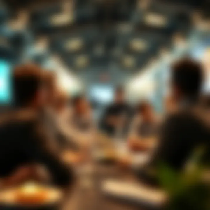 A vibrant community discussion about knowledge sharing