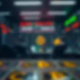 Visual representation of cryptocurrency exchange concepts
