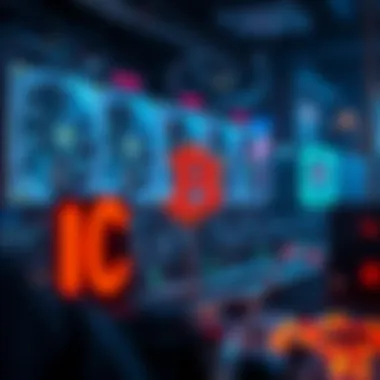 Conceptual illustration of crypto mining hijacking