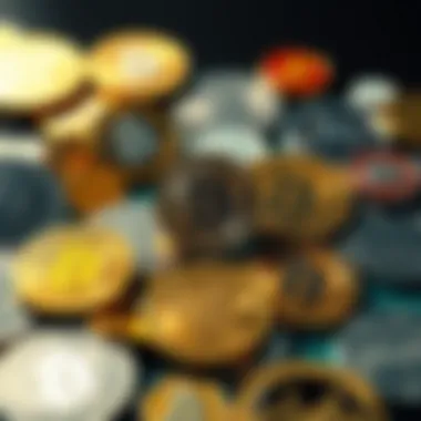 Diverse cryptocurrencies showcasing their logos