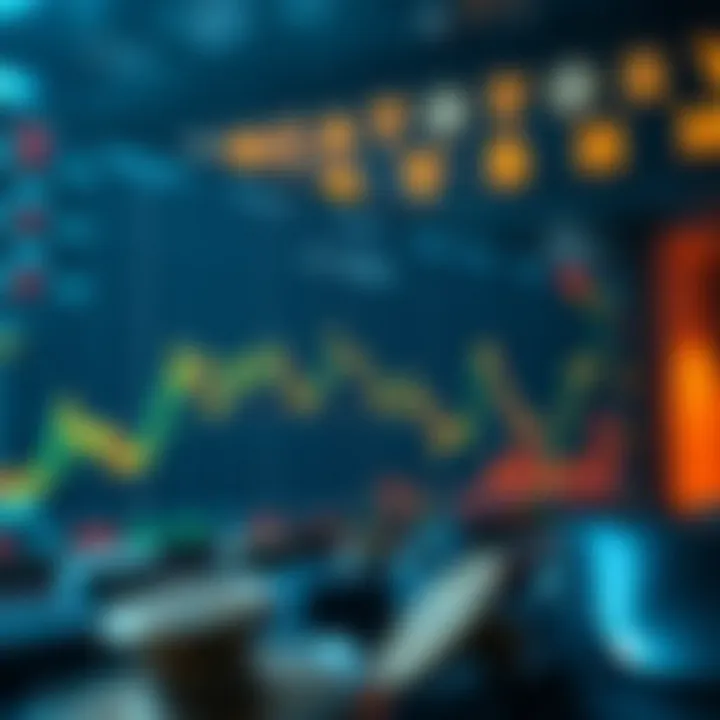 Market volatility graph related to cryptocurrency futures