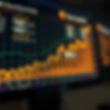 Graph illustrating market trends in cryptocurrency