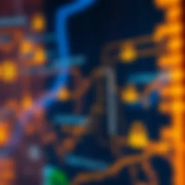 Illustration of cryptocurrency transactions highlighting security measures