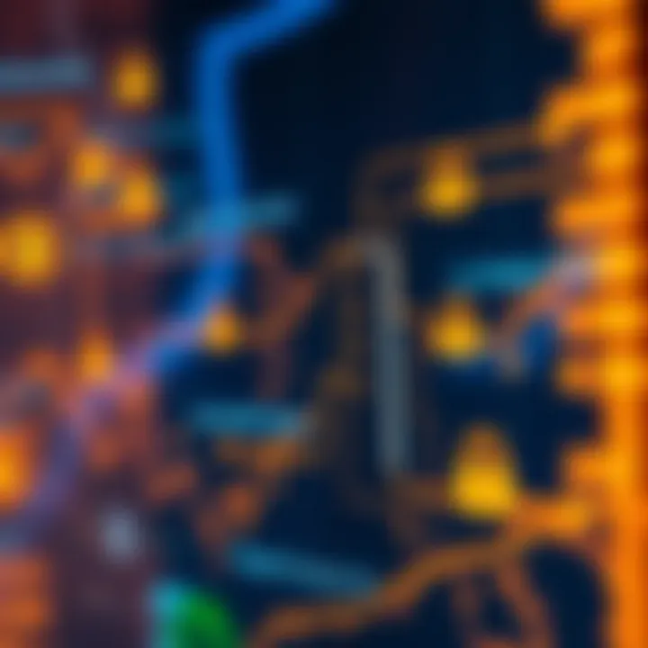 Illustration of cryptocurrency transactions highlighting security measures