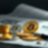 Symbolic representation of cryptocurrency and finance