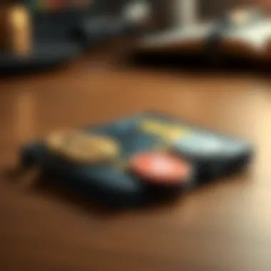 The Evolution of Cryptocurrency Transactions A digital wallet showcasing cryptocurrencies