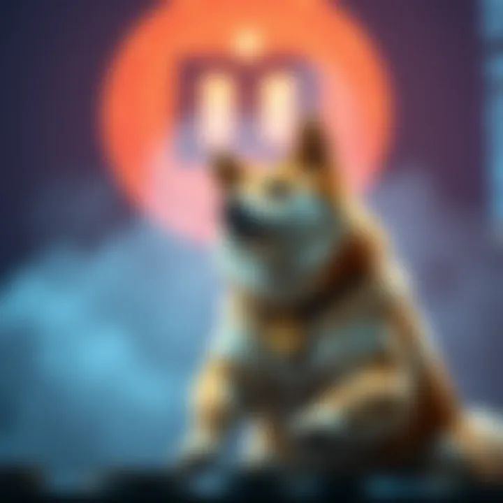 Symbolic representation of Dogecoin in the cryptocurrency market