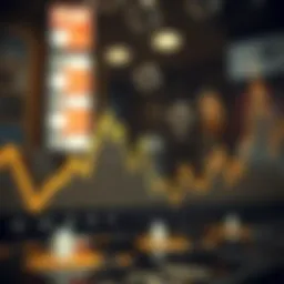 Graph depicting economic bubble trends