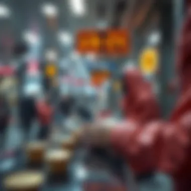 A futuristic vision of cryptocurrency usage in everyday transactions