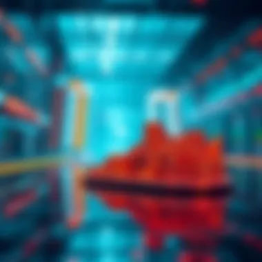 Futuristic view of financial markets with DeFi