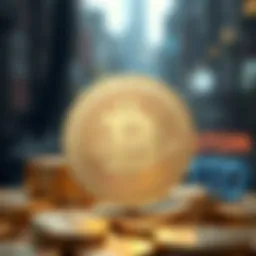 Conceptual representation of cryptocurrency innovation