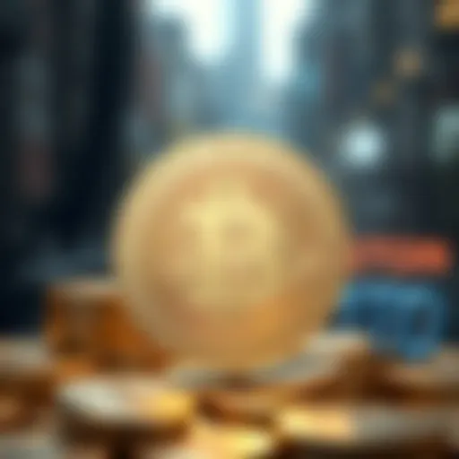 Conceptual representation of cryptocurrency innovation