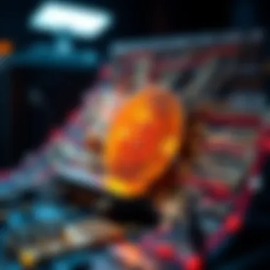 Visual representation of the functioning of hashing algorithms