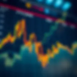 Graph illustrating cryptocurrency market trends