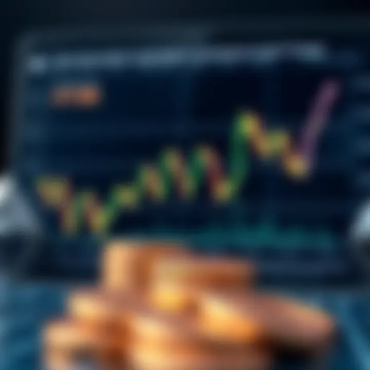 Graph depicting cryptocurrency investment strategies