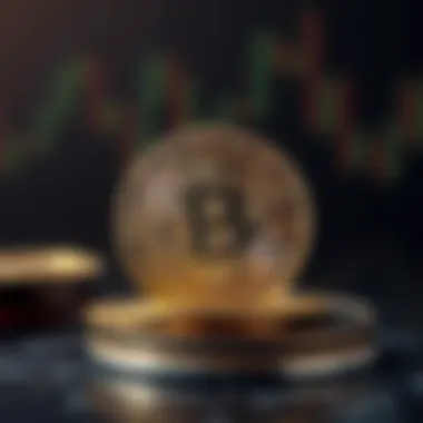 Conceptual image of legal issues surrounding cryptocurrency