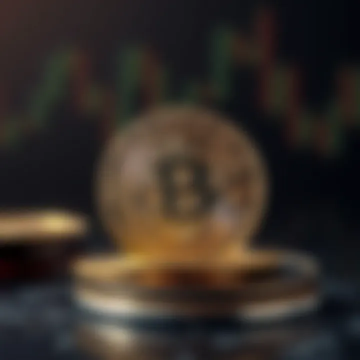 Conceptual image of legal issues surrounding cryptocurrency