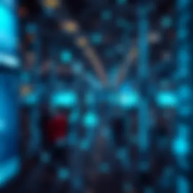 Conceptual image showcasing the future of social networks powered by blockchain