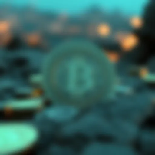 An artistic representation of meme coins in the digital landscape