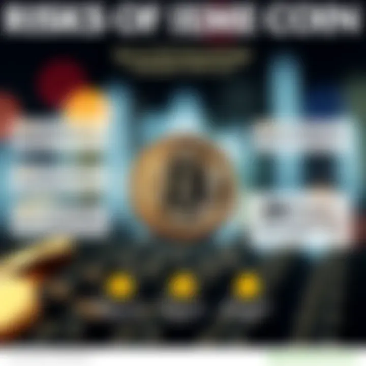 An infographic illustrating the risks associated with investing in meme coins