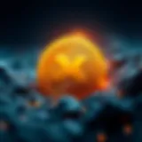 Exploring the MultiverseX Coin Conceptual representation of the MultiverseX coin in a digital landscape.