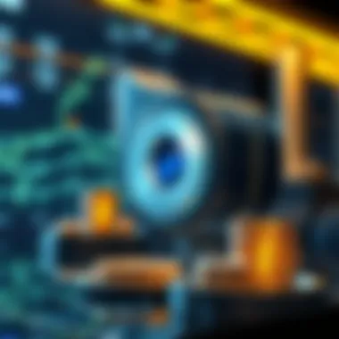 The Future of Digital Finance with OmiseGO A futuristic representation of digital finance and cryptocurrency integration