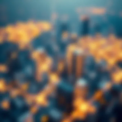 A visual representation of omnichain connectivity between diverse blockchain networks