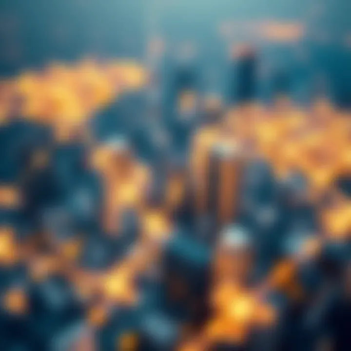 A visual representation of omnichain connectivity between diverse blockchain networks