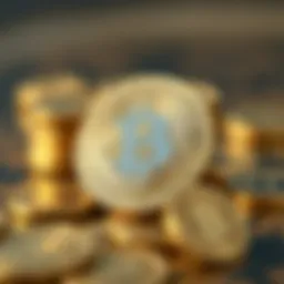 Conceptual illustration of processing fees in cryptocurrency transactions