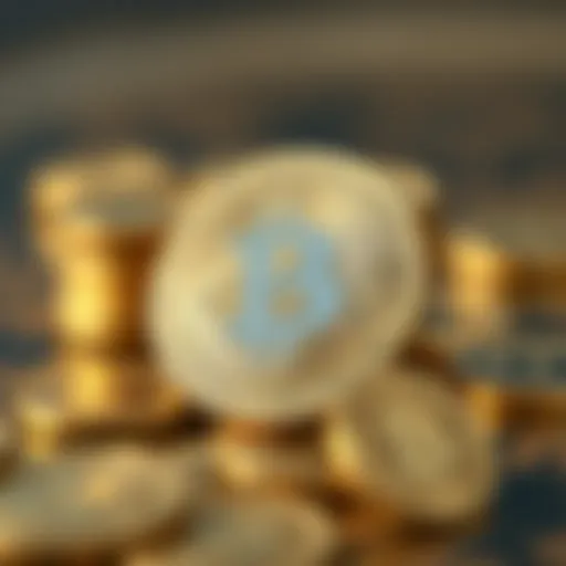 Conceptual illustration of processing fees in cryptocurrency transactions