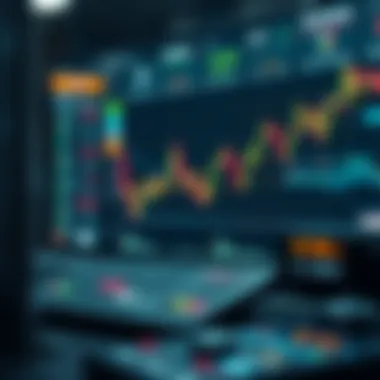 Conceptual illustration of automated cryptocurrency trading
