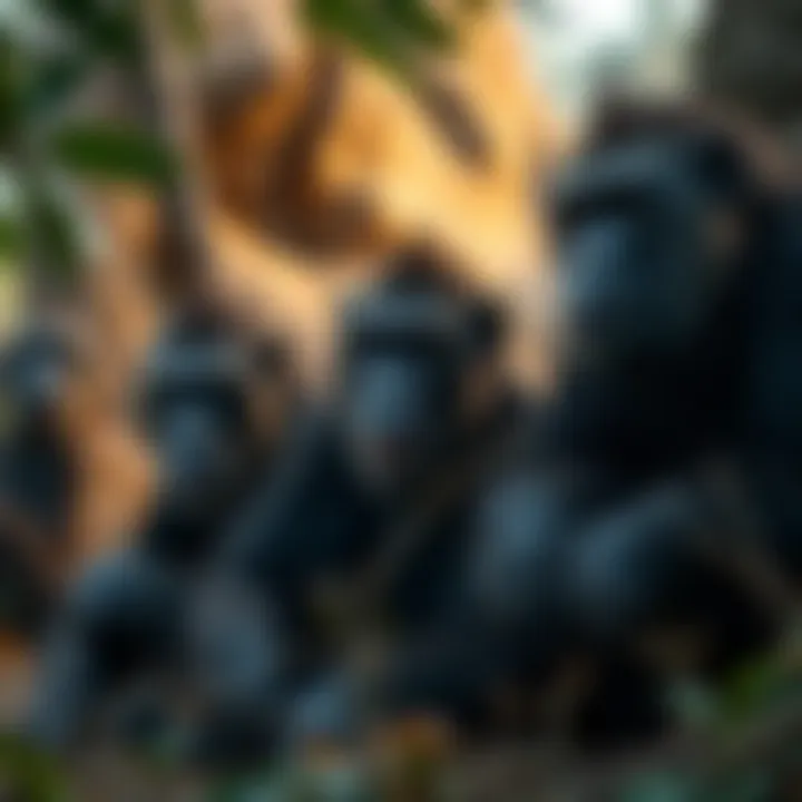 Ancient primates exploring their environment