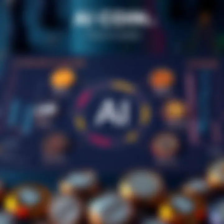 An infographic showing different types of AI coins and their features