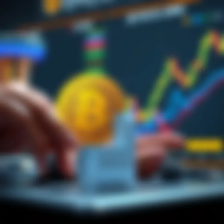 An infographic showcasing investor strategies for the cryptocurrency market