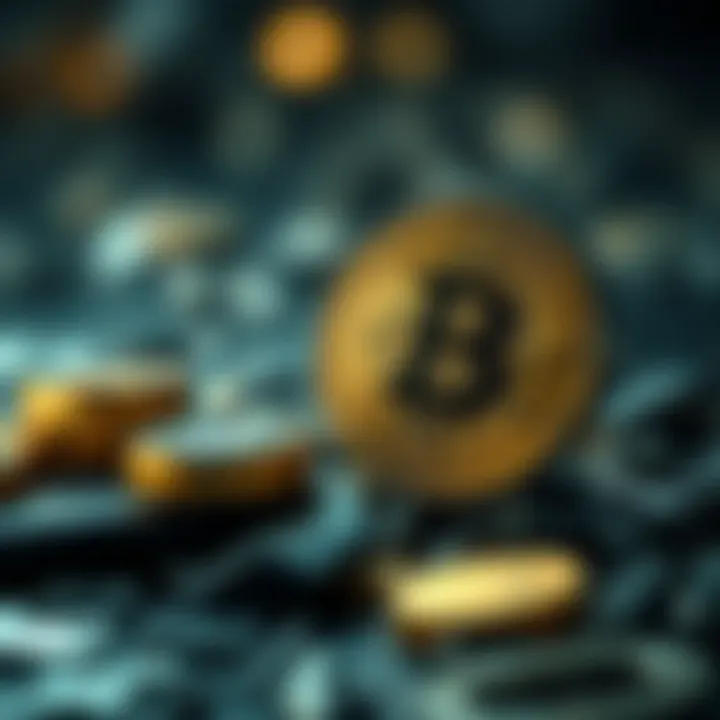 An illustration depicting risk management techniques in cryptocurrency investment