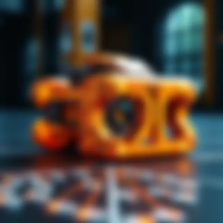 High-resolution 3D vision technology concept